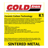GOLDfren Brake Pads GF376 - K1