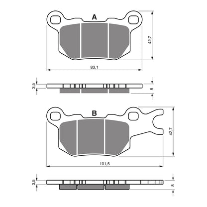 GOLDfren Brake Pads GF377 - K1