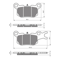 GOLDfren Brake Pads GF377 - K1