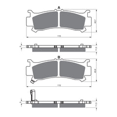 GOLDfren Brake Pads Off-Road Racing GF384 - K5 ( PR523 )
