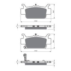 GOLDfren Brake Pads Off-Road Racing GF385 - K5 ( PR525 )