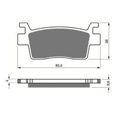 GOLDfren Brake Pads Off-Road Racing GF411 - K5