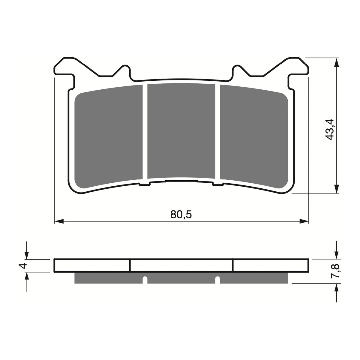 GOLDfren Brake Pads Sintered Sports GF415 - S3