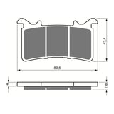 GOLDfren Brake Pads Sintered Sports GF415 - S3