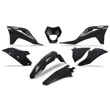 UFO Gas Gas EC/EC-F 21-23 Plastics Kit W/Headlight Shroud (BLK) (Will Become Ggkit703FE001)