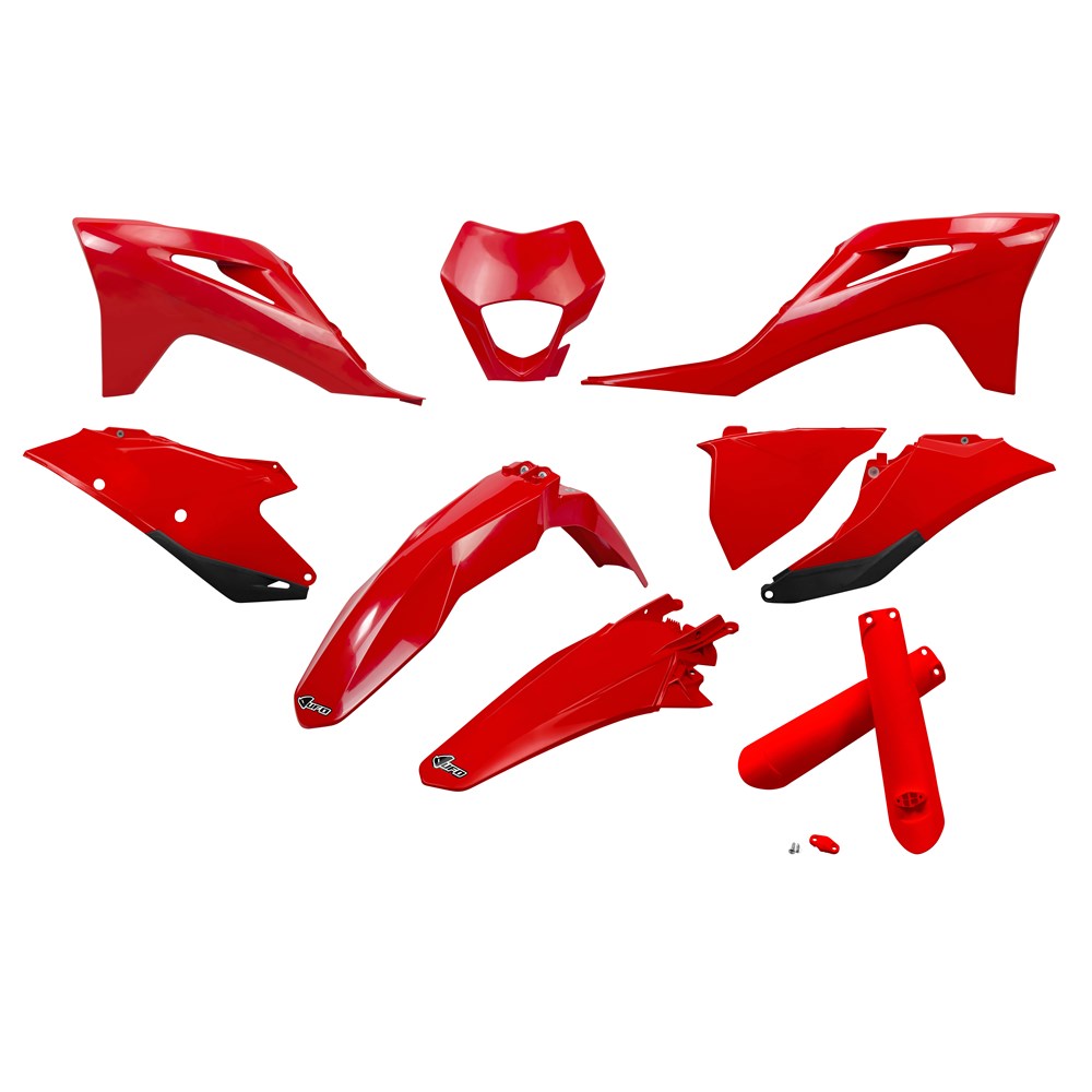 UFO Gas Gas EC/EC-F 21-23 Full Plastics Kit W/Headlight Shroud (OEM 23 Red) (WAS Ggkit703E062)