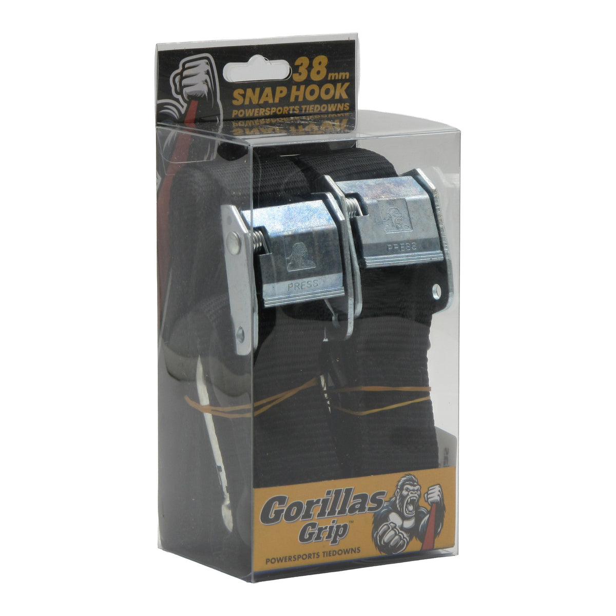 Gorillas Grip Tie Down 38mm S-Hook - Black / Black Loop