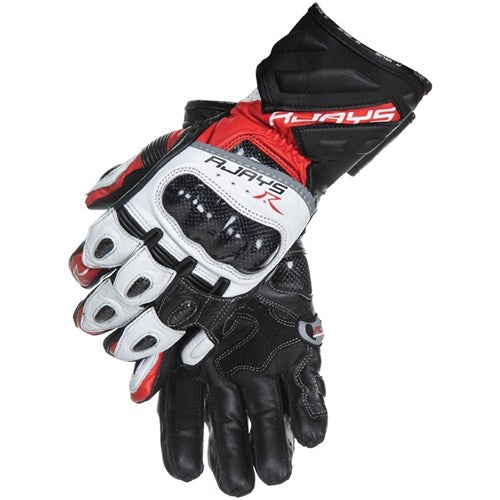 Rjays Long Cobra 2 Carbon Mens Glv Red/WHT/BLK (XS)