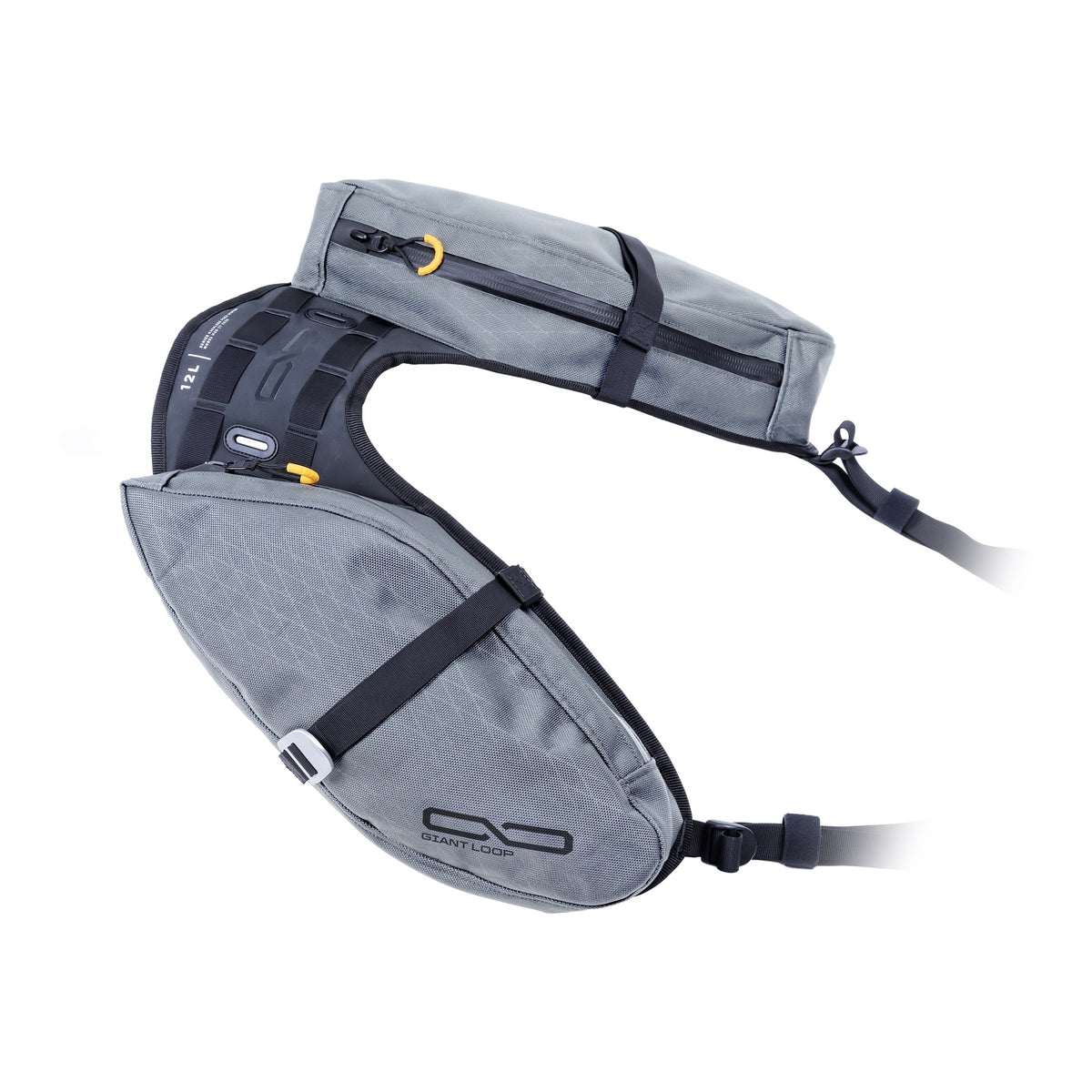 Giant Loop Mojavi Saddlebag Zip '26 - Grey (12L)
