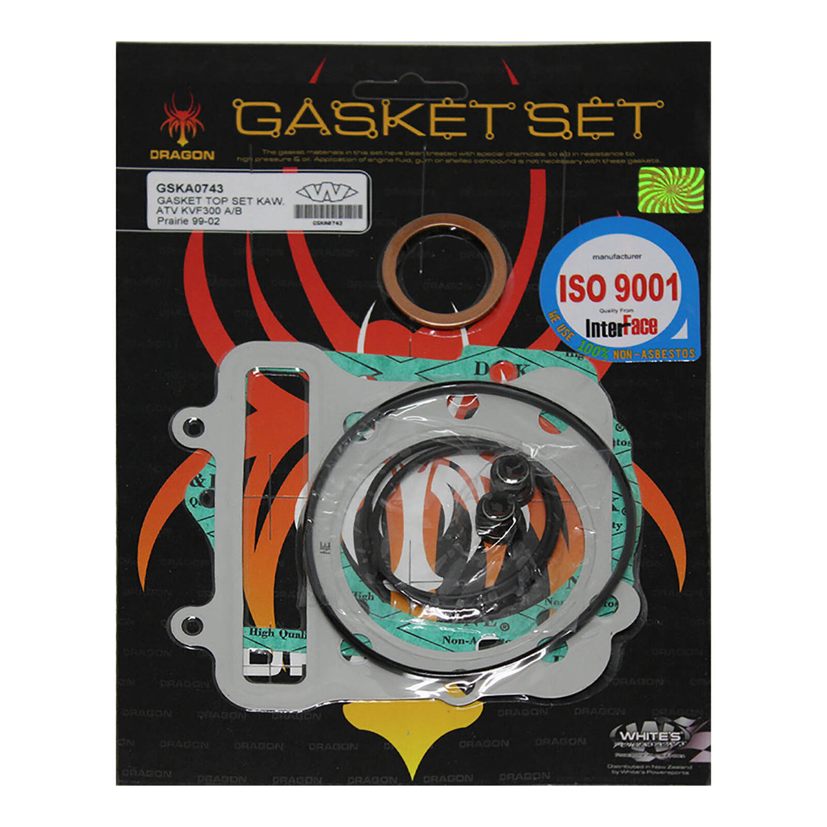 Whites Gasket Set Top Kawasaki KVF300 A/B Prairie '99-'02