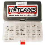 8.90mm Complete shim kit. 1.72mm-2.60mm in 0.04mm increments with 3 shims in each size.