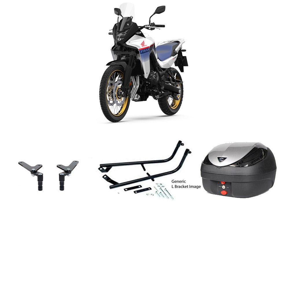 V36 Wizard Silver Topbox Kit XL 750 (TRANSALP) 23-25 - H176V36BPSIL