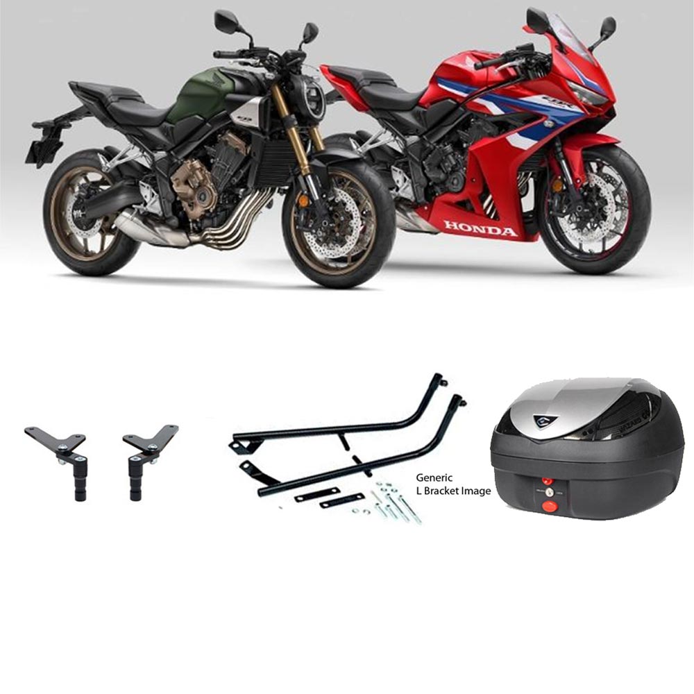 V36 Wizard Silver Topbox Kit CB 650 R & CBR 650 R 24-25 - H178V36BPSIL
