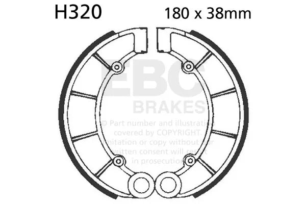EBC Brake Shoe Set - H320