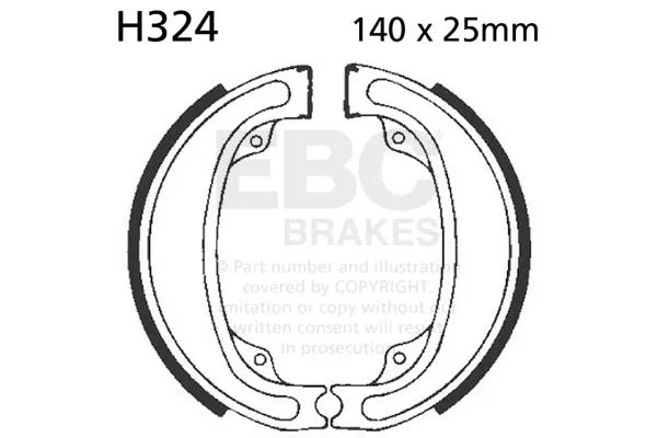 EBC Brake Shoe Set - H324