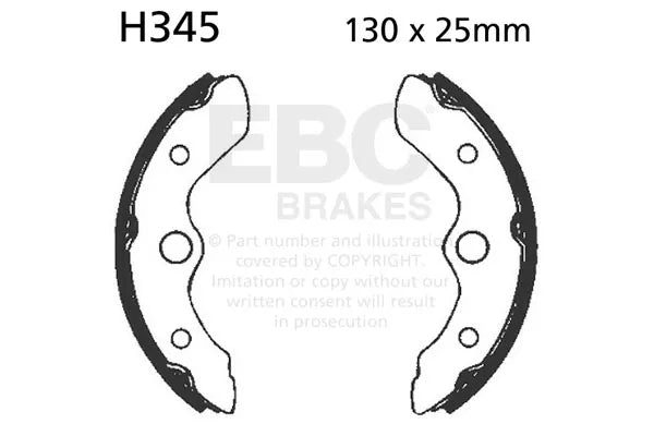 EBC Brake Shoe Set - H345