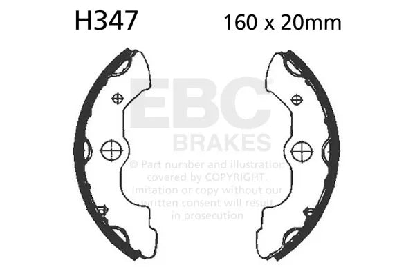 EBC Brake Shoe Set - H347