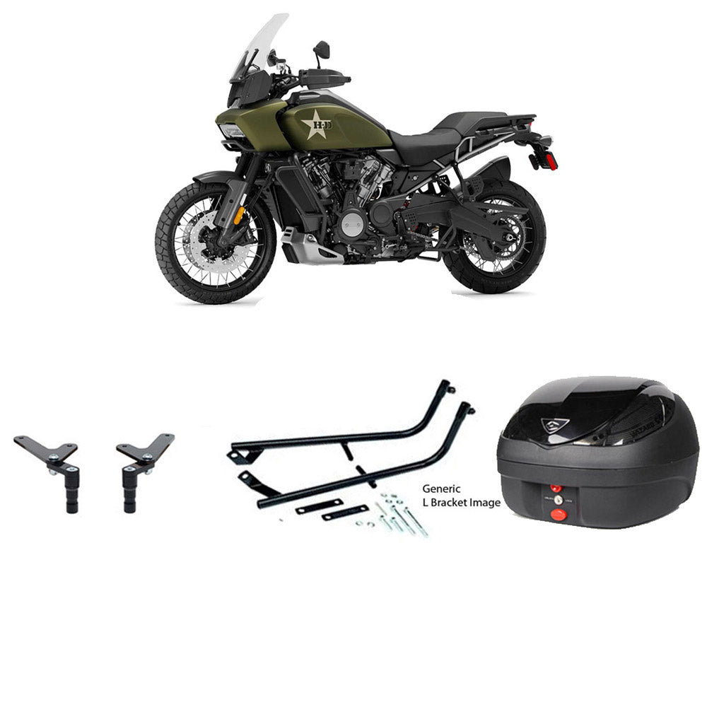 V36 Wizard Black Topbox Kit HARLEY DAVIDSON PAN AMERICA 1250 21-23 - HA009V36BPBLK