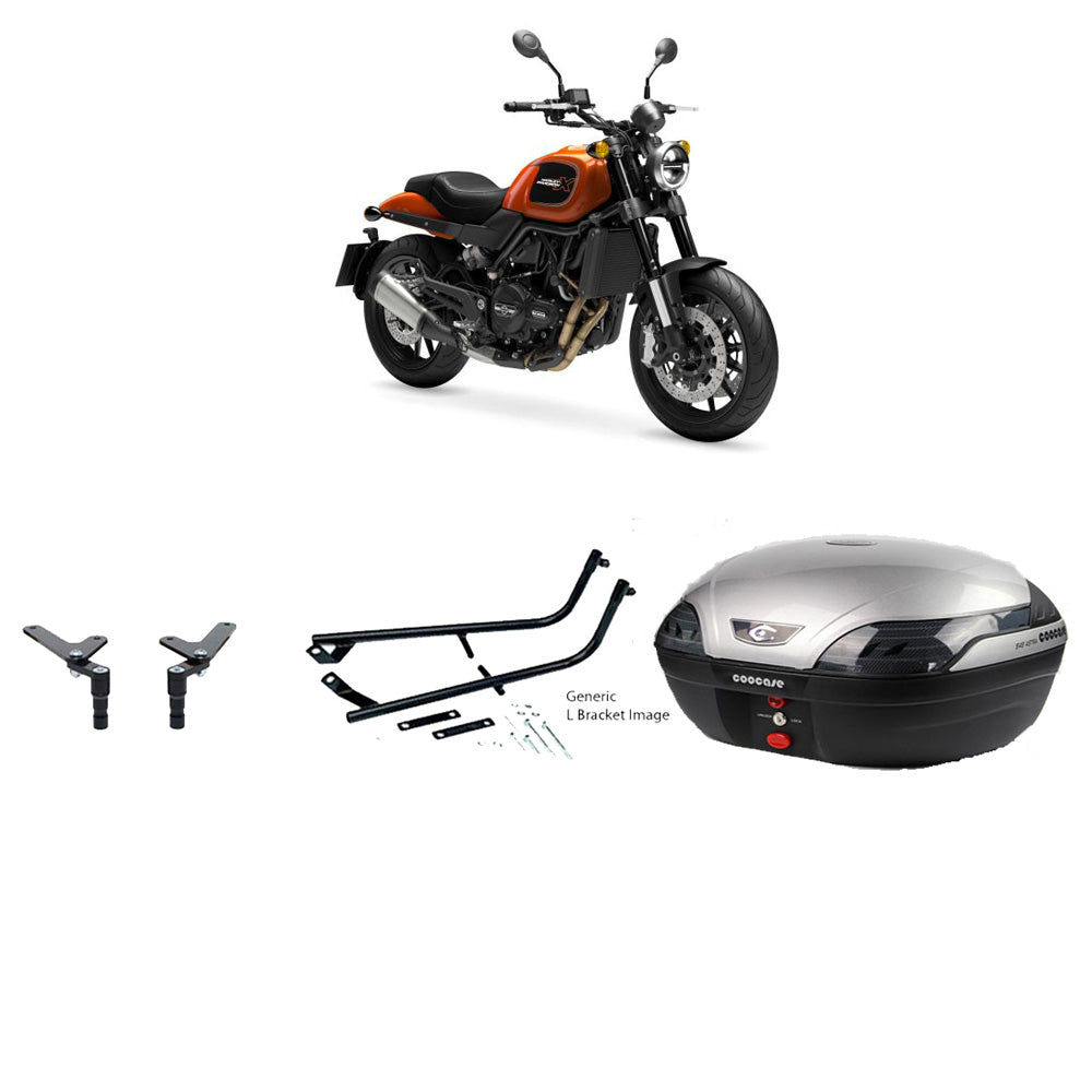 S48 Astra Silver Topbox Kit H-D X 500 24- - HA011S48BPSIL