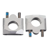 Whites Handlebar Mount 1-1/8 Taper Adaptor Silver