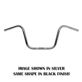 VENTURA 10 INCH APE BAR 1 INCH BLACK - HD08B