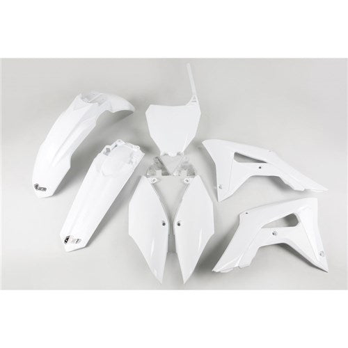 UFO Honda CRF250R 18-21/450R 17-20 Plastics Kit (WHT) (Will Become Hokit119FE041)
