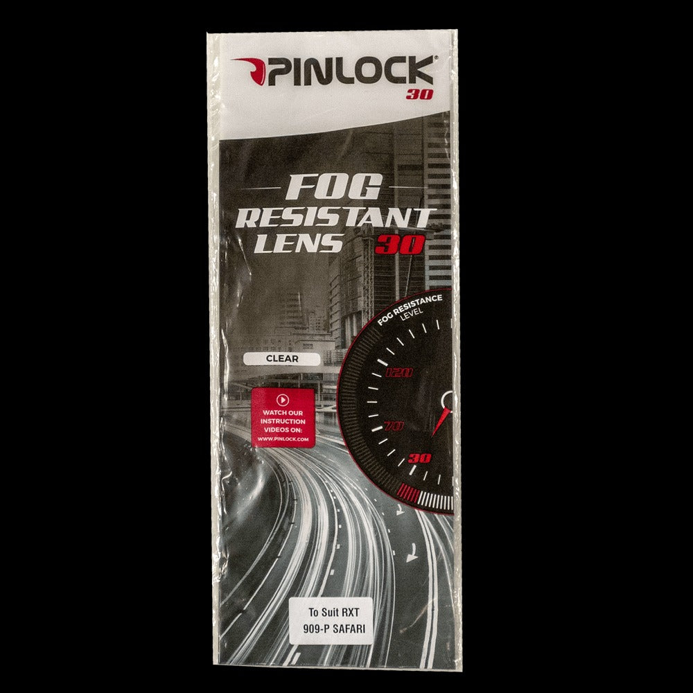PINLOCK 30 suit RXT 825-STREET 2 - 909P SAFARI - 918 FlIP UP - CLEAR