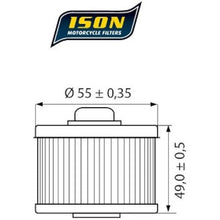 ISON 145 Element Oil Filter