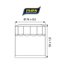 ISON 170 Canister Oil Filter Black