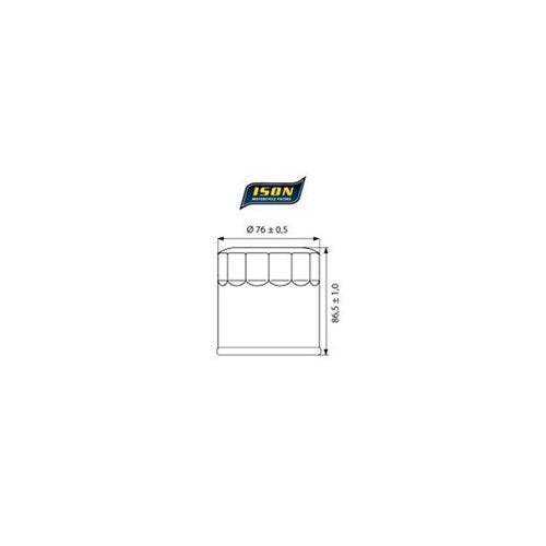 ISON 171 Canister Oil Filter Black
