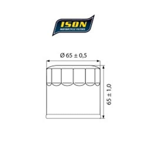 ISON 204 CANISTER OIL FILTER