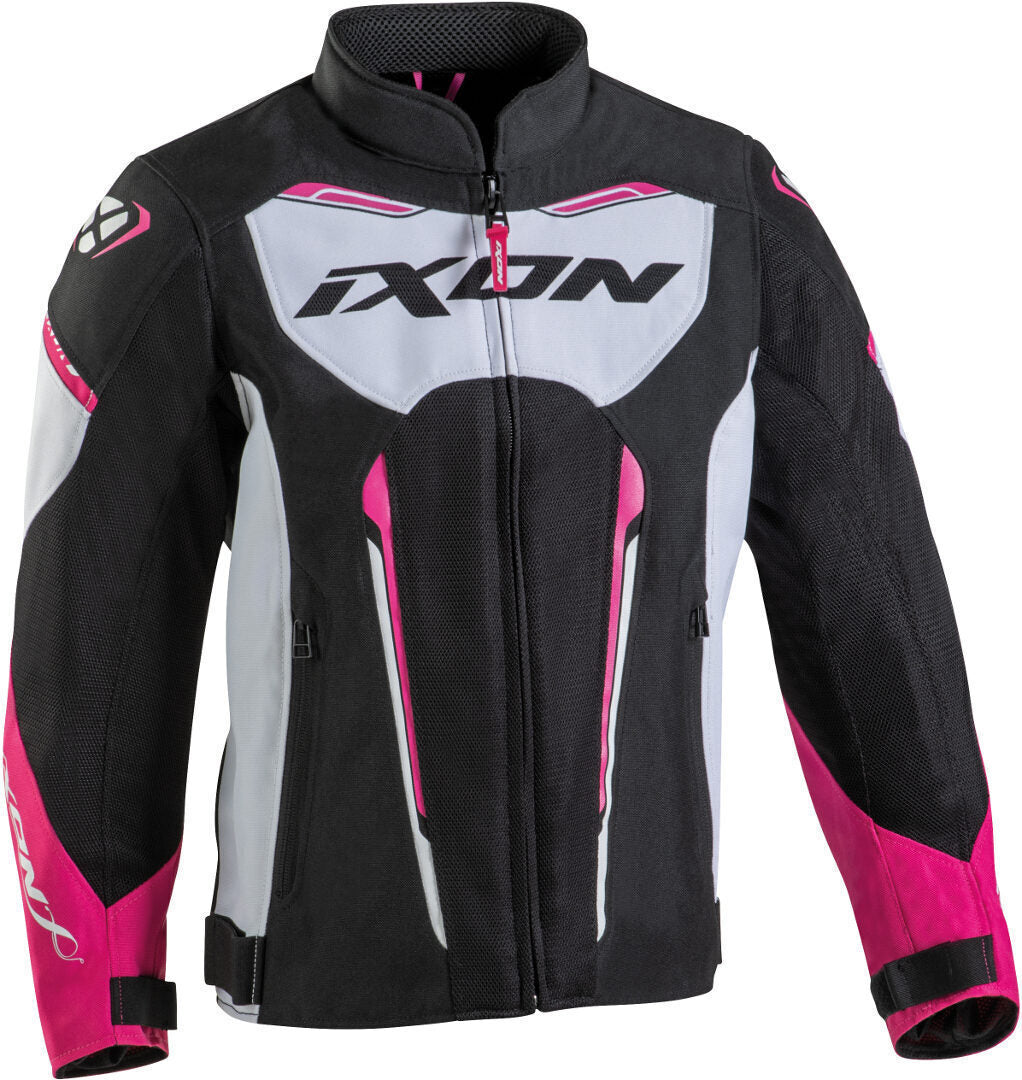 IXON STRIKER AIR KID LADY JKT BLK/WHT/FUS (12ANS)