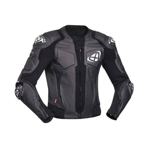 IXON VENDETTA EVO LEATHER JKT BLK/WHT (3XL)