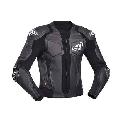IXON VENDETTA EVO LEATHER JKT BLK/WHT (3XL)