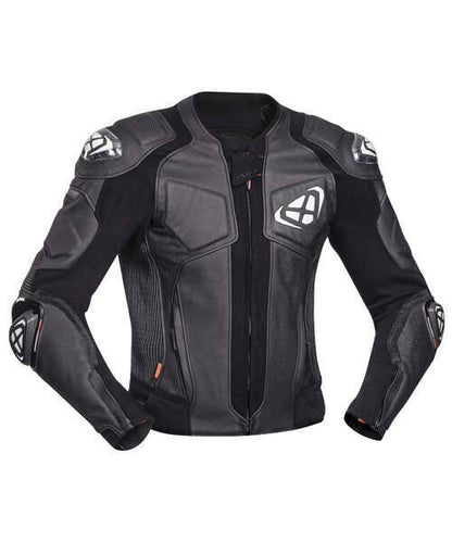 IXON VENDETTA EVO LEATHER JKT BLK/WHT (3XL)