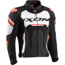 IXON JACKAL LEATHER JKT WHT/RED/BLK (LG)