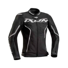 Ixon Trinity Lady Leather Jkt Blk/wht/gry