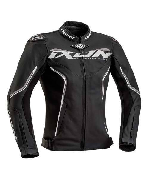 Ixon Trinity Lady Leather Jkt Blk/wht/gry