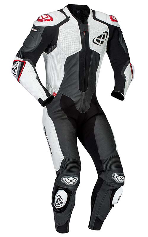 Ixon Vendetta Evo One-Piece Leather Suit Black/White