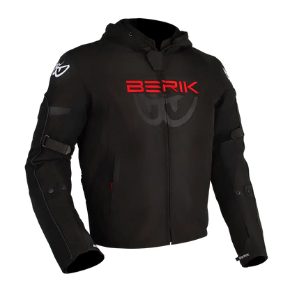 STAR HOODIE (BLACK / FLURO-RED)