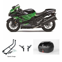 V36 Wizard Black Topbox Kit ZX-14 & ZX-14R 06-25 - K099V36BPBLK
