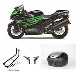 V36 Wizard Silver Topbox Kit ZX-14 & ZX-14R 06-25 - K099V36BPSIL