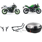 S48 Astra Silver Topbox Kit NINJA 650 & Z 650 17-24 - K117S48BPSIL