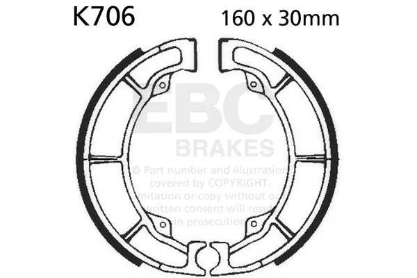 EBC Brake Shoe Set - K706