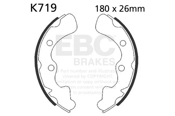 EBC Brake Shoe Set - K719