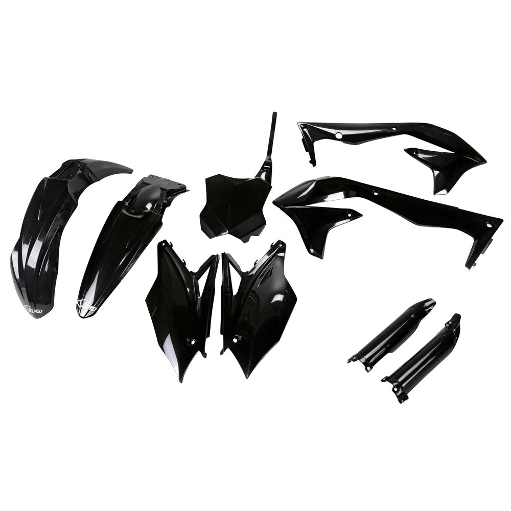 UFO Kawasaki KX450F 16-17 Full Plastics Kit (BLK) (WAS Kakit223E001)