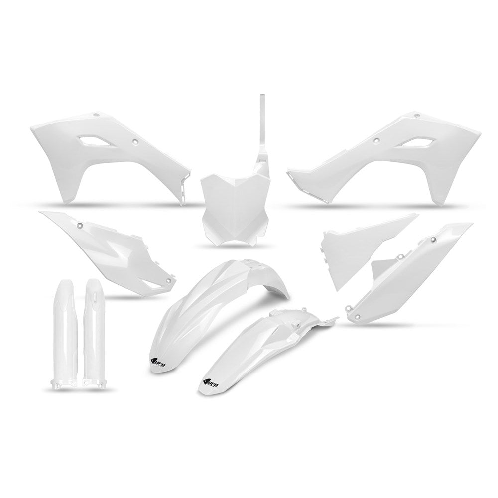 UFO Kawasaki KX450F 2024 Full Plastics Kit (WHT)