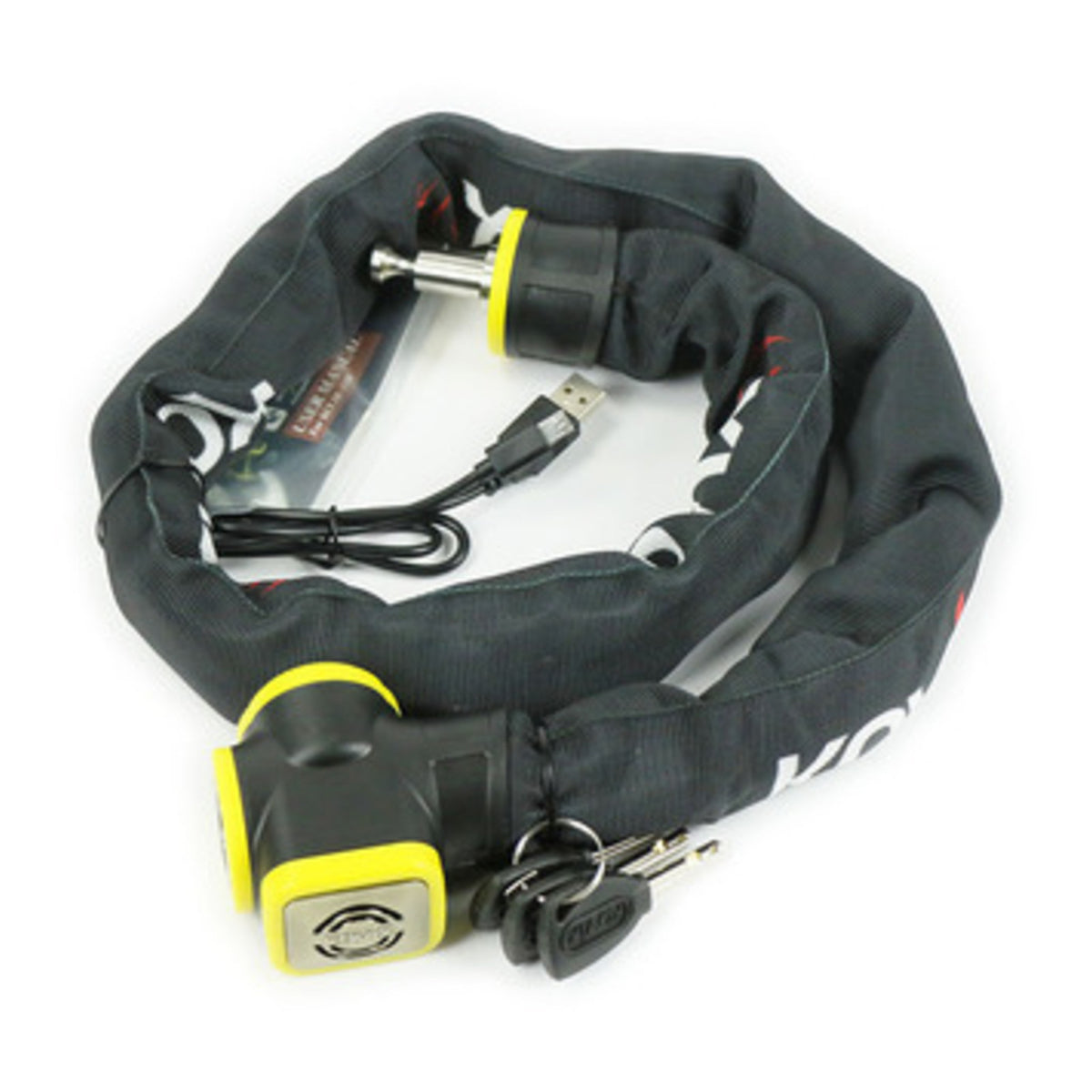 Kovix Hexagon Hardened Chain Alarmed Lock 10mm x 150cm