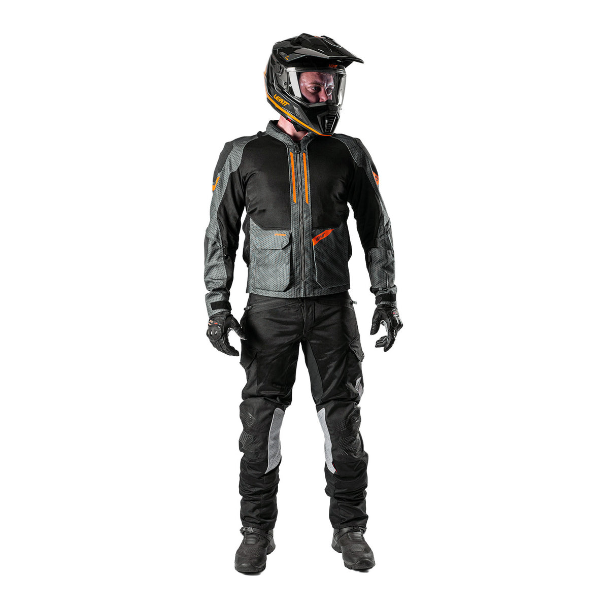 Leatt 4.5 ADV FlowTour Jacket (Short) - Iron Grey