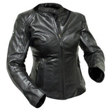 #RJAYS LADIES SPIRIT LEATHER JKT BLK (XS)